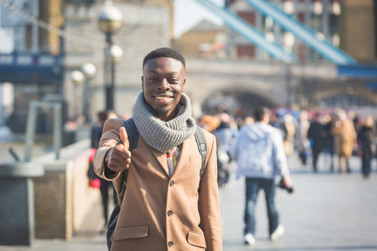 Successful young black man in London