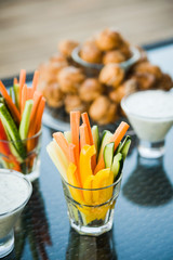 nice looking and tasty food on wedding reception