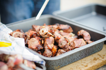 nice looking and tasty barbecue summer outdoor