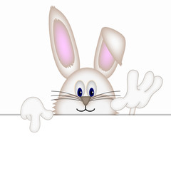 funny easter bunny cartoon comic illustration placeholder