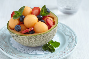 Fruit salad with melon