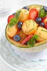 Fruit salad with melon