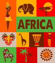 Africa - poster and background