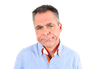 Genervter Mann
