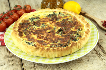 quiche au épinards et saumon
