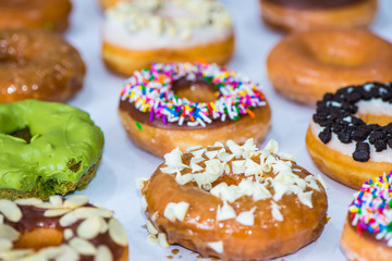 Colorful and tasty donuts