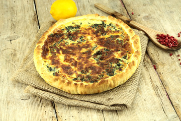 quiche au épinards et saumon