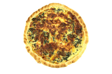 quiche aux épinards et saumon