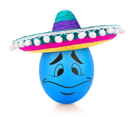 Emotion concept isolated on white