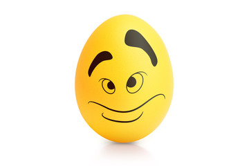 Emotion concept isolated on white