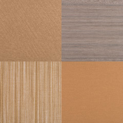 Fototapeta premium Set of brown vinyl samples