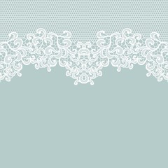 Vintage lace invitation card.