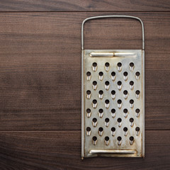 natural aged old rusted grater