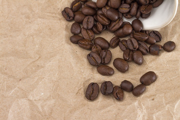 coffee on the white background