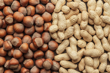 peanuts and hazelnuts