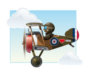 WW1 Aeroplane Toys - Vickers © nazlisart