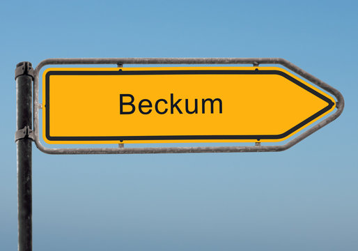 Strassenschild 35 - Beckum