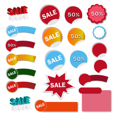 Vector illustration of sales banner - Illustration