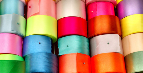 colored ribbons for needlework