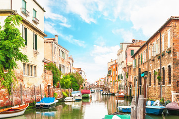 Fototapeta na wymiar Canal Venice Italy