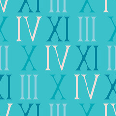 seamless background with Roman numerals