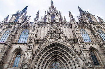 Fototapeta premium catholic cathedral in Barcelona