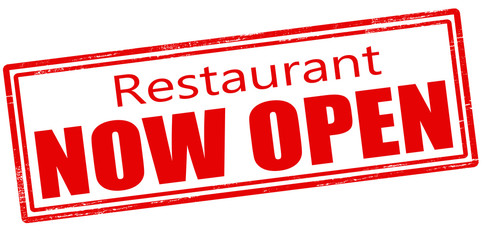 Restaurant now open