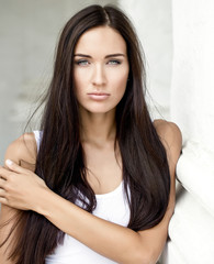 Fototapeta premium Young beautiful woman