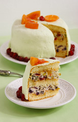 Cassata cake - traditional sweet for Easter, Sicily, Italy