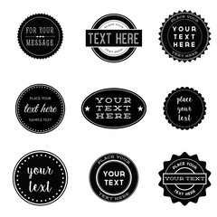 Vector Set of Retro Stamps and Badges © Giraphics