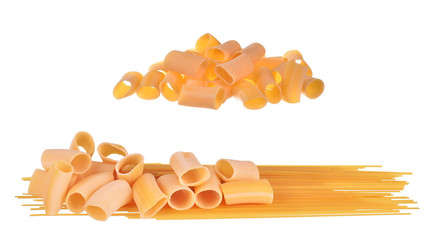 pasta spaghetti noodles isolated on white background