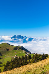 Naklejka premium Pilatus above the clound