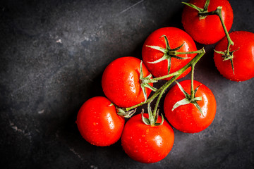 Cherry tomatoes on the vine