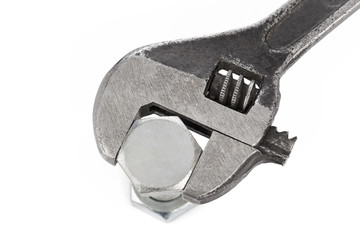 Adjustable spanner and nut