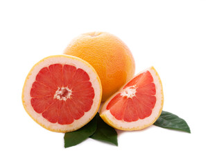 grapefruit isolated on white background