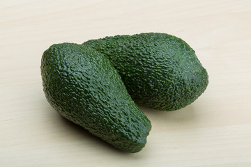 Fresh ripe green avocado