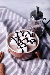 Cup of cocoa with marshmallows