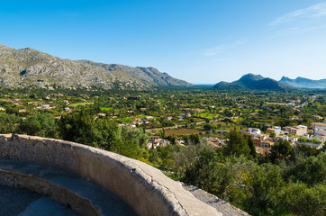 View of Pollenca town, Majorca island, Spain