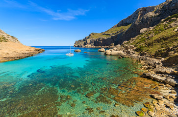 Obraz premium Widok piękna Cala Figuera zatoka, Majorca wyspa, Hiszpania
