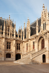 Fototapeta premium Flamboyant style of Palais de Justice in Rouen, Normandy