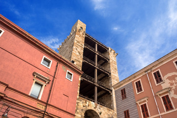 Fototapeta na wymiar Sardegna, Cagliari, Torre di San Pancrazio