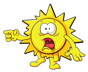 Cute cartoon sun