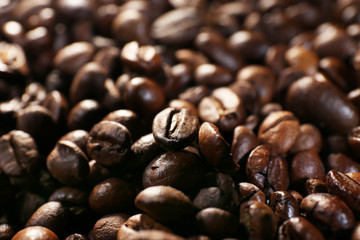 Coffee beans, closeup