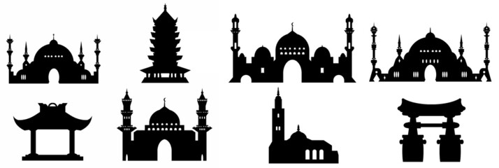 Edifices religieux en 8 icônes