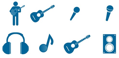 Musique en 8 icônes