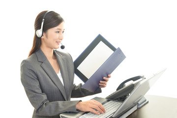 笑顔のオペレーター