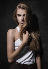 Fototapeta premium Studio shot of fashion model