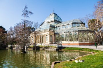 Kristallpalast im Retiro-Park in Madrid, Spanien