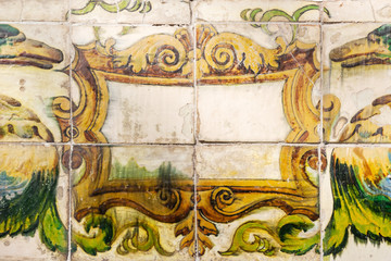 antike Fliesen am Kristallpalast in Madrid, Spanien