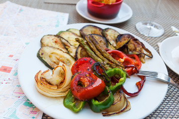 gegrilltes Gemüse in Spanien